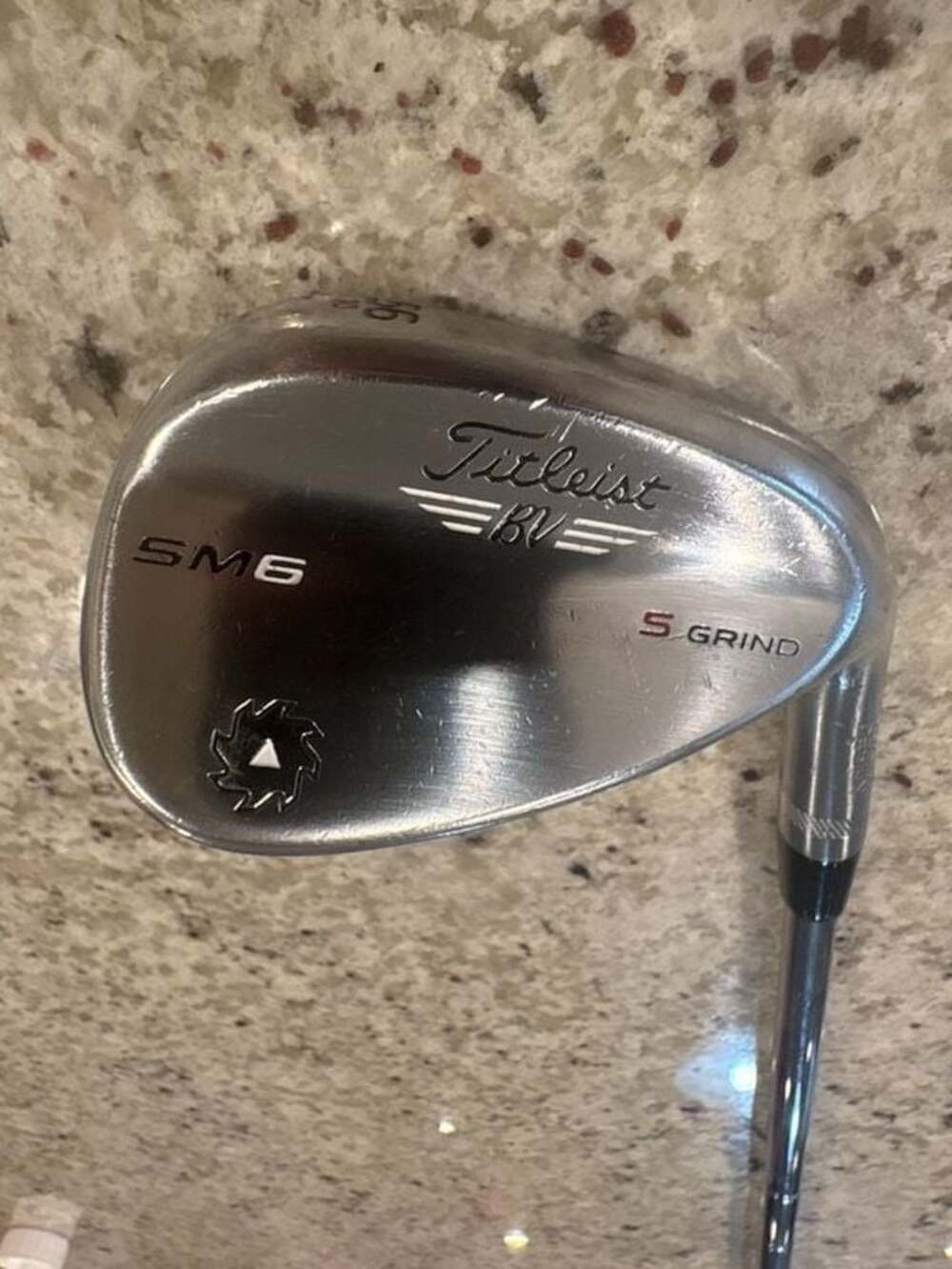 Titleist Vokey SM6 Spin Milled Tour Chrome 56-10 S Grind Golf Wedge Mens RH